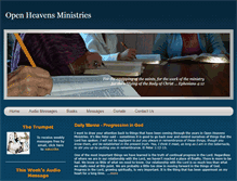 Tablet Screenshot of openheavensministries.org